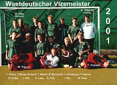 Mannschaftsfoto des Club Raffelberg