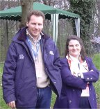 Umpires Manager Ermanno Silvano und Turnierdirektorin Ana Tuero.