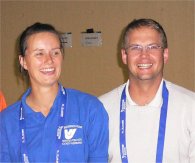 Cora Eilhardt und Knut Lohrisch sind die beiden deutschen Schiedsrichter bei den Europacups der Pokalsieger ber Ostern.